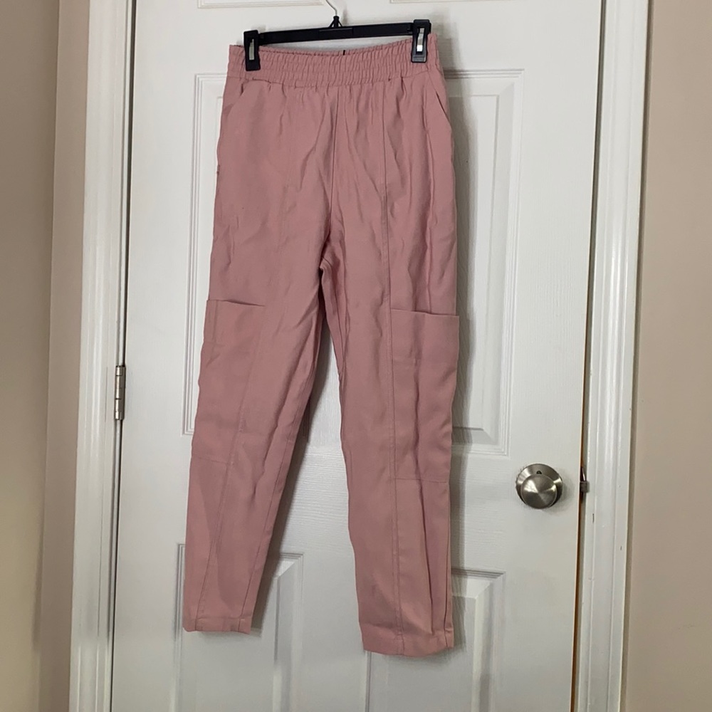 Pink high waisted pants